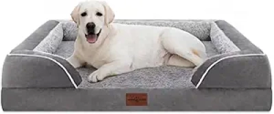 Orthopedic Dog Bed for Extra Large Dogs 45x35 - Waterproof XL Pet Bed with Memory Foam