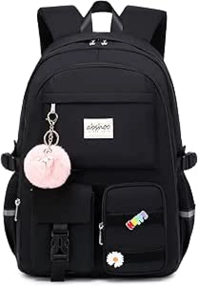 Large Student Laptop Backpack for Women & Girls | Water-Resistant College Bookbag