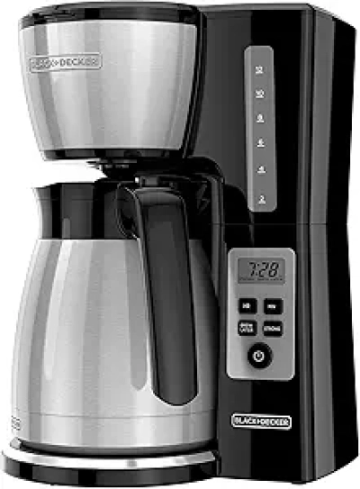 BLACK+DECKER 12 Cup Thermal Programmable Coffee Maker - Brew Strength Control