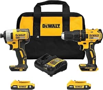 DEWALT 20V MAX Cordless Drill & Impact Driver Combo Kit | Brushless 2-Tool Set