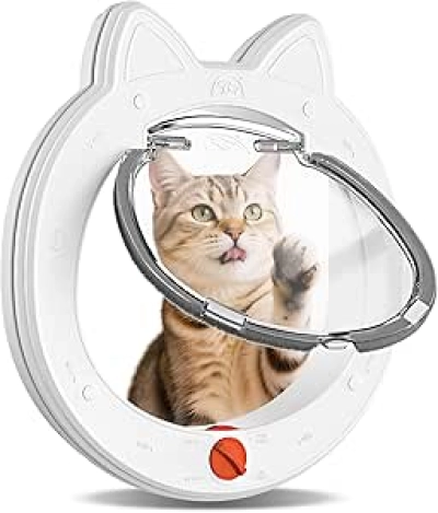 Cat Door with 4-Way Lock & Magnetic Flap - Weatherproof Pet Door