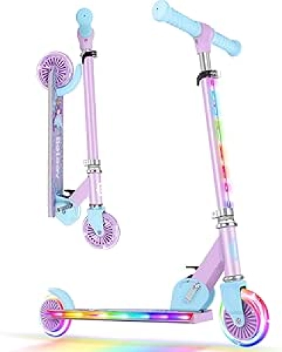 BELEEV V2 Light-Up Scooter for Kids | Adjustable Height, LED Wheels | Ages 3-12