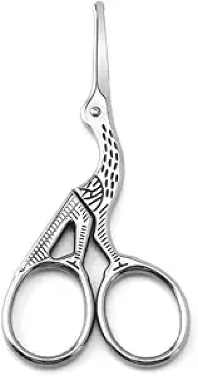 Silver Cranes Stainless Steel Nose Hair Clippers - Professional Facial Hair Trimmer Scissors