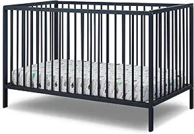 Sorelle Happy 3-in-1 Convertible Crib - Sustainable Beech Wood Baby Bed