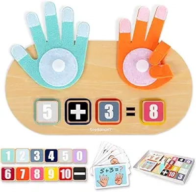 TOP BRIGHT Montessori Math Learning Toys for Toddlers 2-5 Years Old