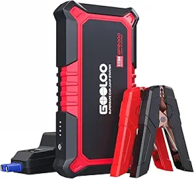 GOOLOO GP2000 Jump Starter 2000A - Portable Car Battery Charger for Gas & Diesel