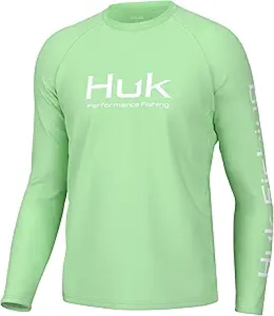 HUK Men's Pursuit Vented Long Sleeve Fishing Shirt - +30 UPF Sun Protection