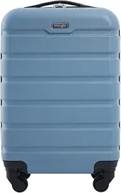 Wrangler Hardside Spinner Carry-On Luggage 20 Inch - Blue Heaven