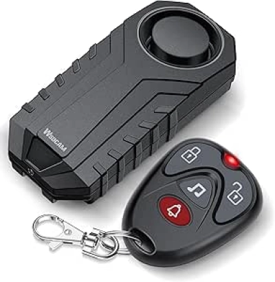 113dB Wireless Anti Theft Vibration Sensor Alarm - Motorcycle, Bike & Home Security