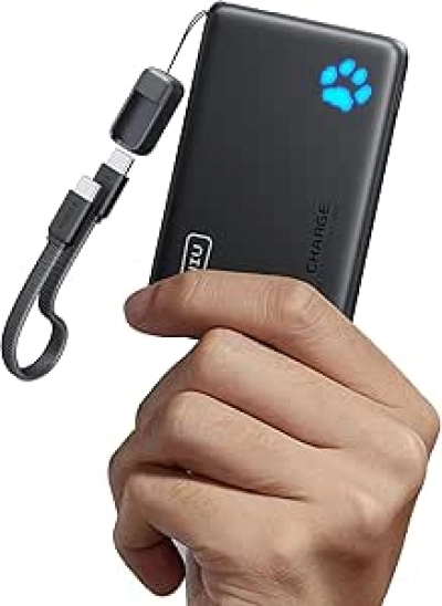 INIU 45W Ultra Slim Power Bank 10000mAh - Fast Charging with USB-C Cable