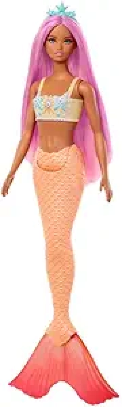 Barbie Mermaid Doll with Pink Fantasy Hair & Starfish Bodice