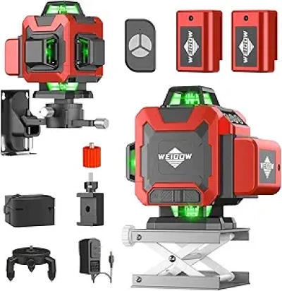 WEIDDW 4D 16 Lines Laser Level - Self Leveling Construction Tool for Precise Measurements