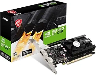 MSI GeForce GT 1030 4GB DDR4 Graphics Card - Low Profile Gaming GPU