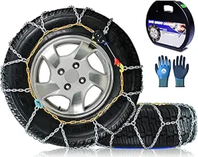 1-Minute Auto-Fixing Snow Chains for Cars & SUVs | Universal Tire Traction Chains