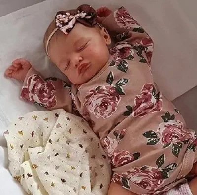 20 Inch Lifelike Reborn Baby Girl Doll - Hand-Crafted with Realistic Veins & Accessories