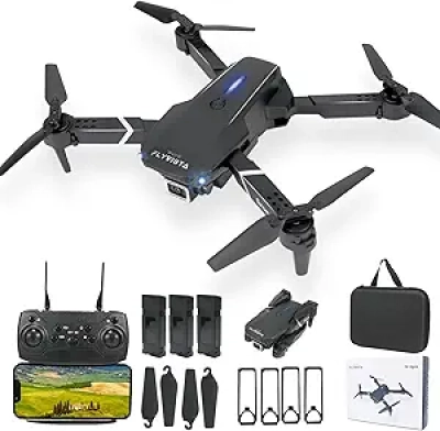 1080P Mini Drone with Camera for Adults & Kids - FPV WiFi Drone with 3 Batteries