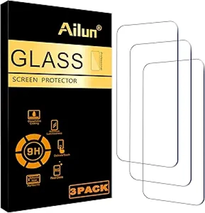 Ailun Screen Protector for iPhone 16/15/15 Pro 6.1" - Tempered Glass 3 Pack