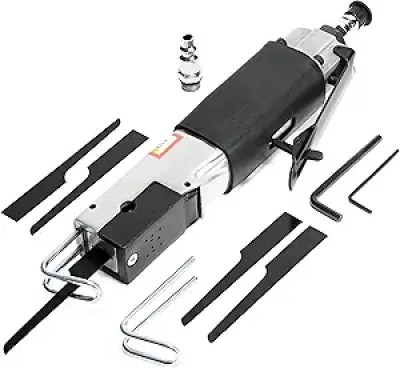 Pneumatic Air Reciprocating Saw Kit - Metal Cutting Power Tool with 6 Blades