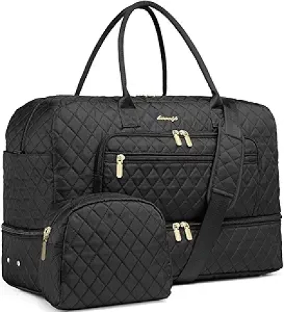 Large Women's Carry-On Duffle Bag with Wet Pocket - LUOCIP Travel Bag
