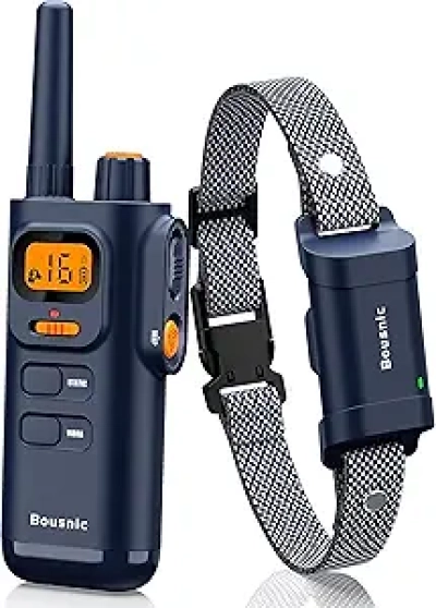 Bousnic Dog Shock Collar with Remote - 4000FT Range Training Collar for Dogs 8-120lbs
