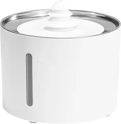 Amazon Basics 3L Pet Water Fountain with Stainless Steel Top & 3 Filters