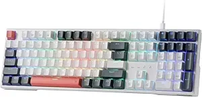Redragon K668 RGB Mechanical Gaming Keyboard - Hot-Swappable 108 Keys