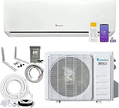 Klimaire 12,000 BTU 23 SEER2 Ductless Mini Split Heat Pump - 230V Smart AC System
