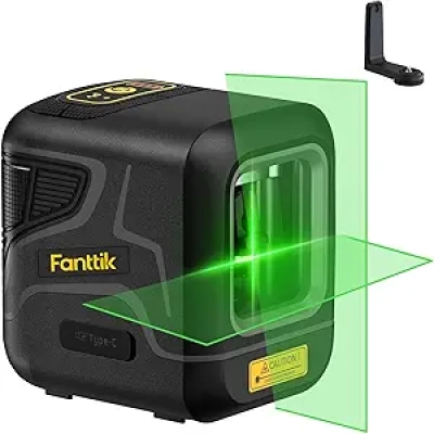 Fanttik D2 Pocket Laser Level - 100ft Green Self-Leveling Cross Line, Rechargeable
