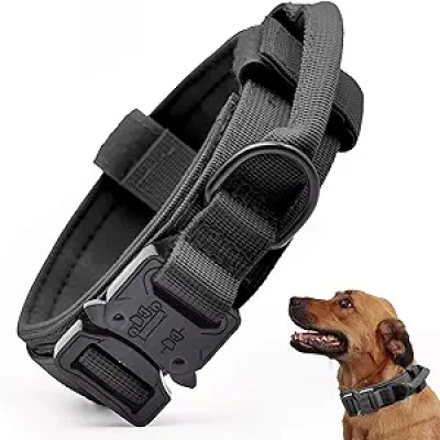 Tactical Dog Collar with Control Handle - Military Grade Nylon for Small to Large Dogs