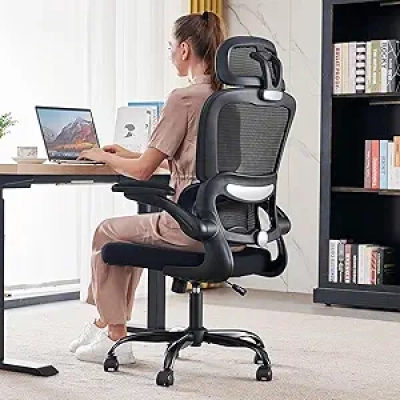 TRALT Ergonomic Office Chair 330 LBS - Mesh Gaming Desk Chair with Lumbar Support