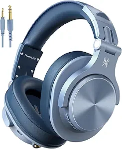 OneOdio A70 Bluetooth Over Ear Headphones - 72H Playtime, Hi-Res Studio Headphones