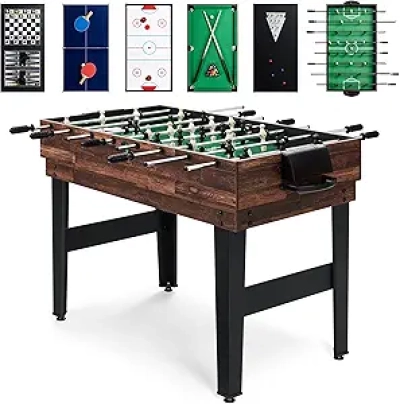 10-in-1 Combo Game Table Set | Multi-Game Pool, Foosball & Ping Pong Table