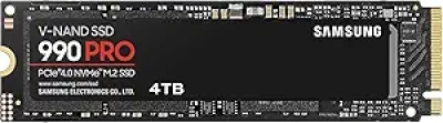 Samsung 990 PRO 4TB SSD PCIe 4.0 - 7,450 MB/s NVMe M.2 for Gaming & Workstations