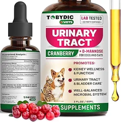 Cat & Dog UTI Treatment with Cranberry & D-Mannose | Natural Urinary Tract Infection Relief
