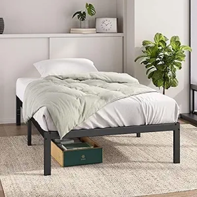 Zinus 14 Inch Elias Twin Metal Platform Bed Frame - No Box Spring Needed