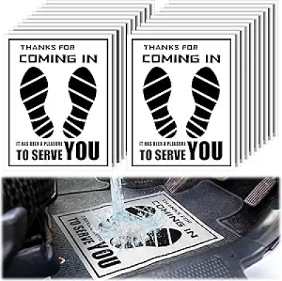 500 Pcs Waterproof Disposable Car Floor Mats - Protective Automotive Foot Pads