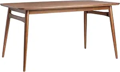 Walker Edison Mid-Century Modern Walnut Dining Table - 59 Inch