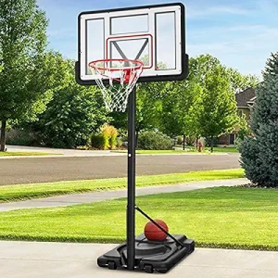 Best Choice Products 10ft Adjustable Basketball Hoop - Regulation Height, Dunkable Rim