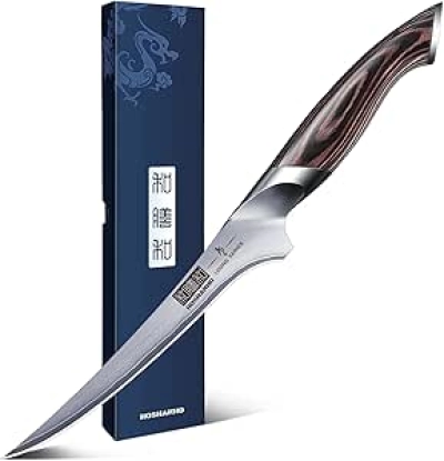 7 Inch Japanese Fillet Knife - Professional Fish & Meat Boning Knife | HOSHANHO