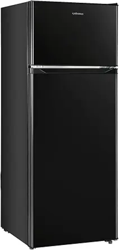 Upstreman 7.7 Cu.Ft. Double Door Refrigerator with Freezer - Compact Fridge for Apartment & Dorm