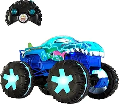 Hot Wheels Monster Trucks Mega-Wrex 1:15 RC Vehicle - Battery-Powered with Lights & Sounds