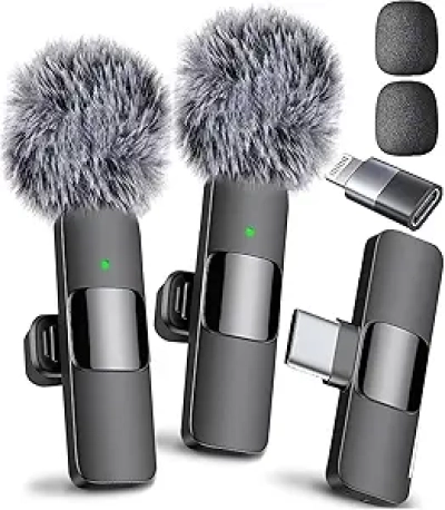 Mini Mic Pro Wireless Microphone - Professional Lavalier Mic for iPhone & Android