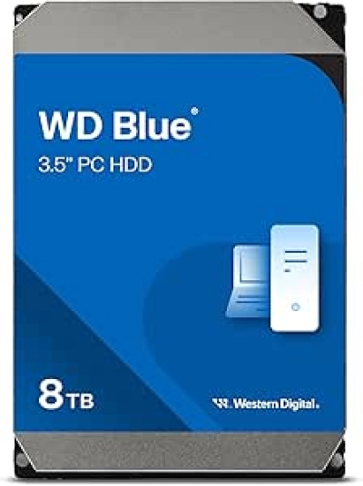 Western Digital 8TB WD Blue Internal Hard Drive - 5640 RPM SATA HDD