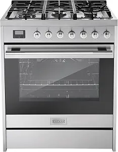 Empava 30 Inch Freestanding Gas Range 5.0 Cu. Ft Convection Oven with 5 Burners