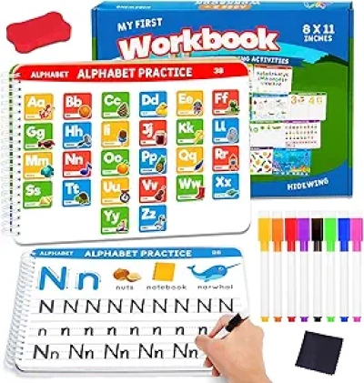 Preschool Learning Activities Workbook | Handwriting Tracing Book Ages 3-5