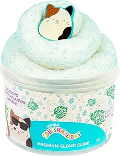 Squishmallows Premium Cloud Slime - Cam The Cat Coconut Scent (8 oz)