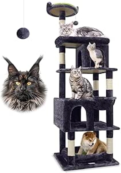 Globlazer 72in Heavy Duty Cat Tree for Large Cats - Maine Coon Cat Tower 20+ lbs