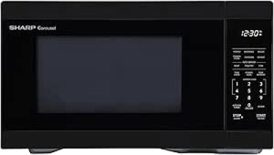 SHARP 1000W Countertop Microwave Oven 1.1 cu ft with 12.4" Carousel Turntable