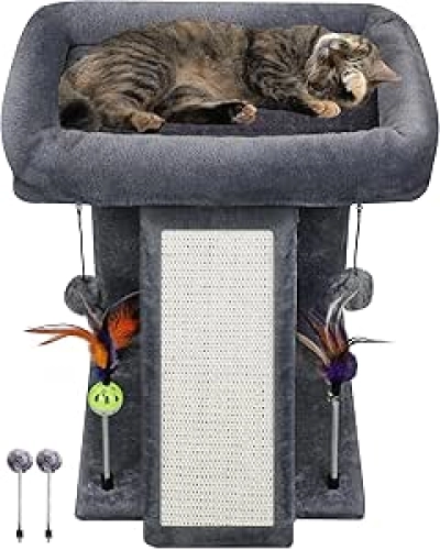 TWDEPART Cat Tree Tower - Multi-Level Scratching Post & Activity Center for Indoor Cats