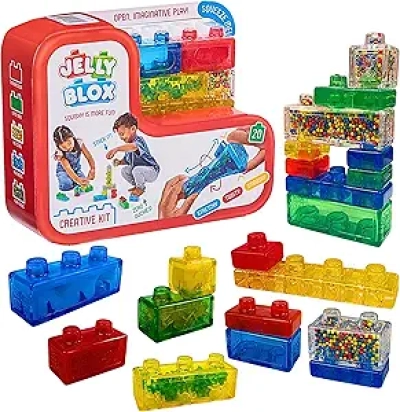 Goliath Jelly Blox Creative Kit - 20 Soft Building Blocks for Toddlers & Preschoolers